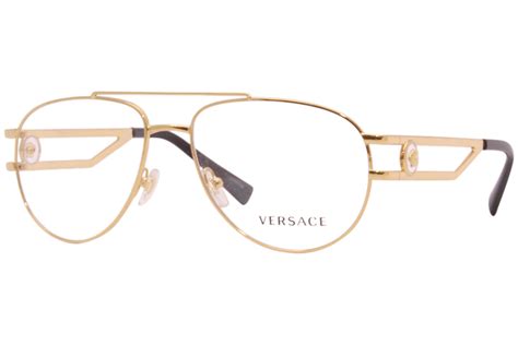 gold versace frames mens|gold frame men's Versace glasses.